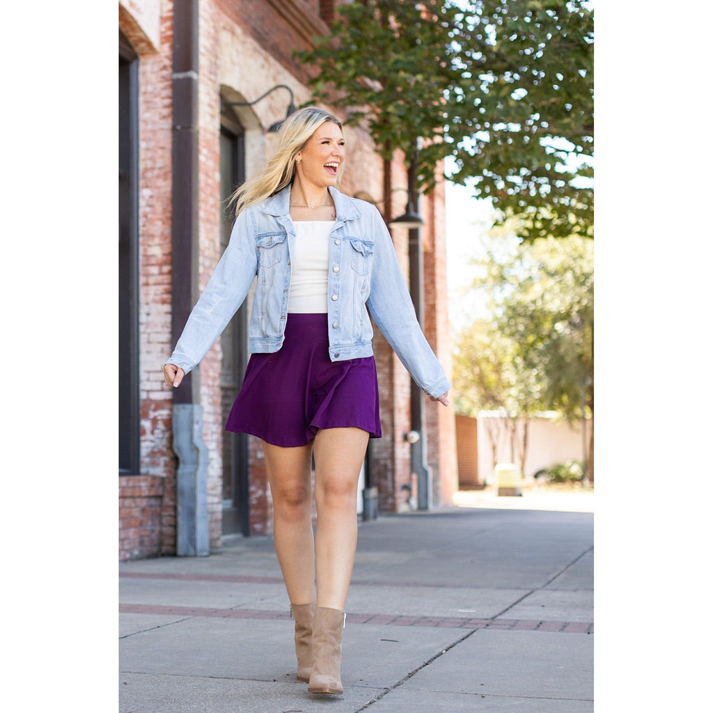 Bailey - Purple Skort