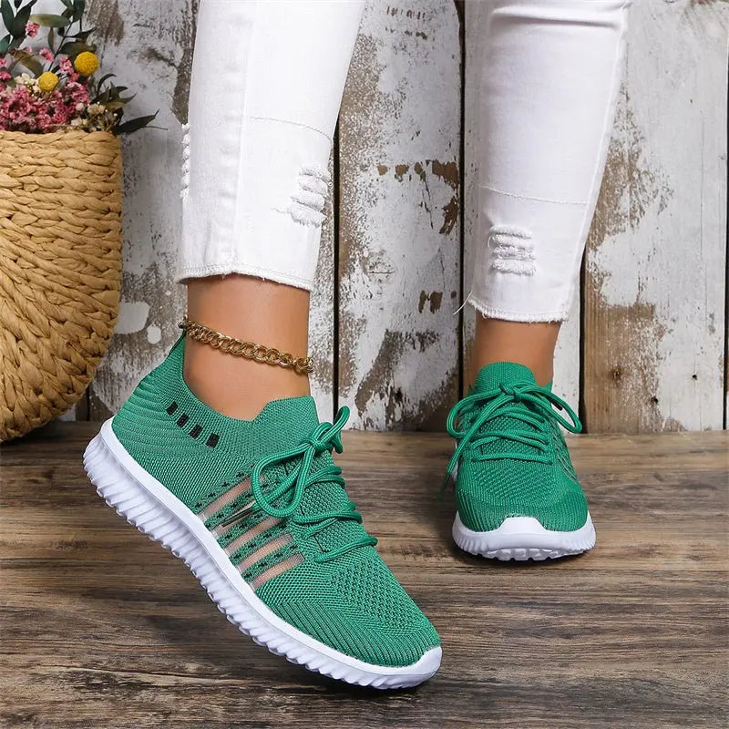 Breathable Lace-up Sneakers for Running & Casual Walking