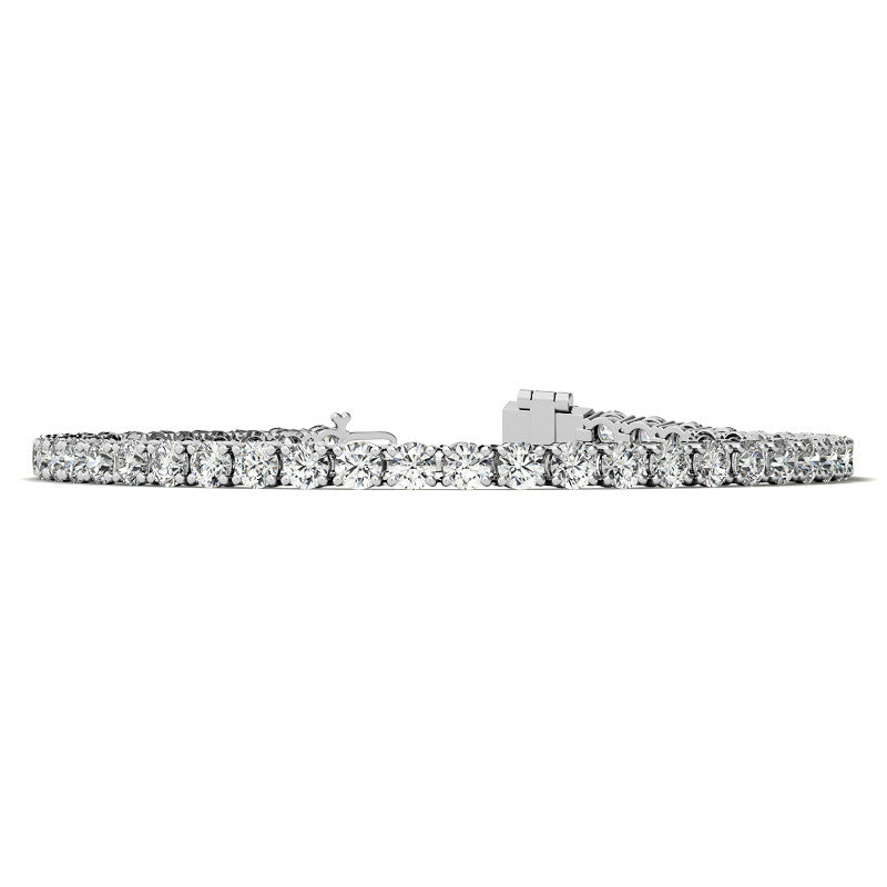 6.5 CTW Lab Grown Diamond (G/VS) Tennis Bracelet in Choice of 14k White or Yellow Gold - AGI Certified