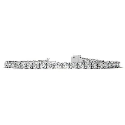 6.5 CTW Lab Grown Diamond (G/VS) Tennis Bracelet in Choice of 14k White or Yellow Gold - AGI Certified