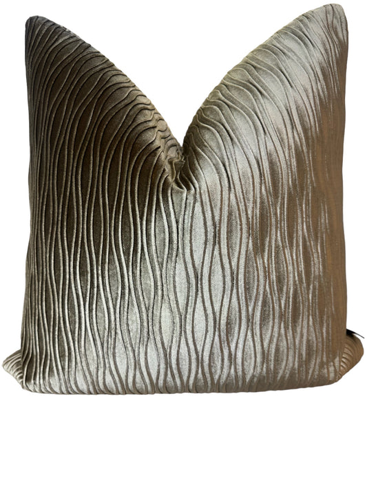 Versa-Plush Beige Velvet Pillowcase