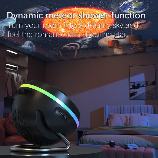 Planetarium Projector Pro for Bedroom, 13 in 1 Star Projector Galaxy Light, Ceiling Night Light Milky Way Mood Lighting with Timer, LED Space Galaxy Lamp Bedroom Room Decor for Adults Kids - BLACK