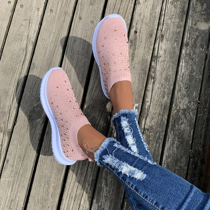 Women's Color block Mesh Platform Breathable Sneakers