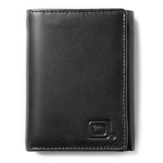 Mens RFID Wallet - Extra Capacity Leather Trifold 7 slot with ID Window