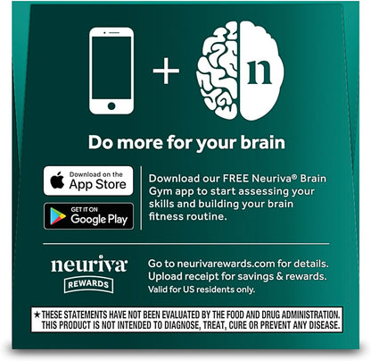 NEURIVA Brain Health Ultra Mental Alertness Supplement 60 Capsules