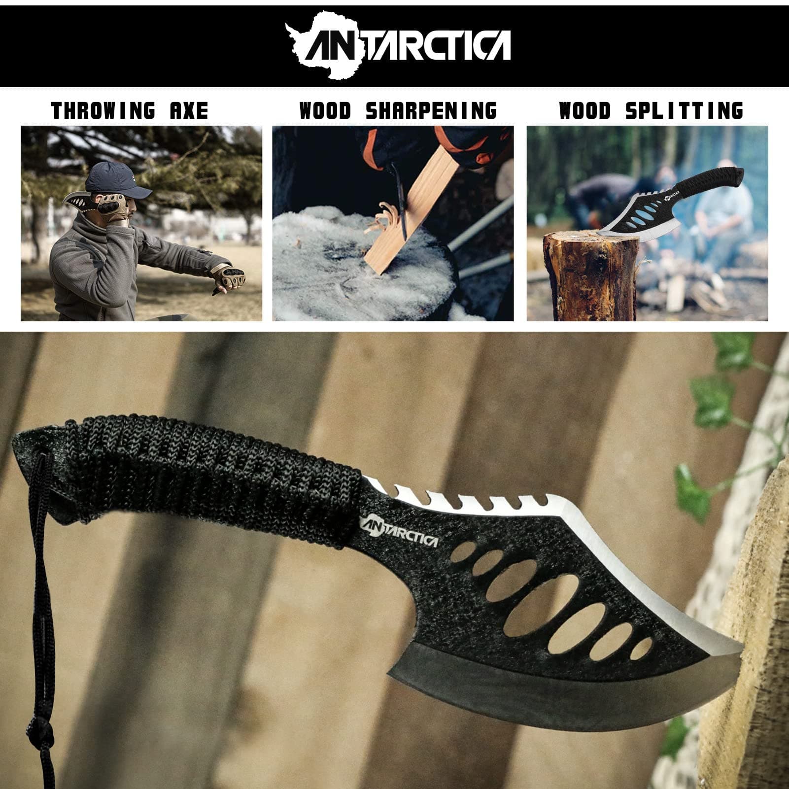 Throwing Axe Tactical Axe Tomahawk With Nylon Sheath