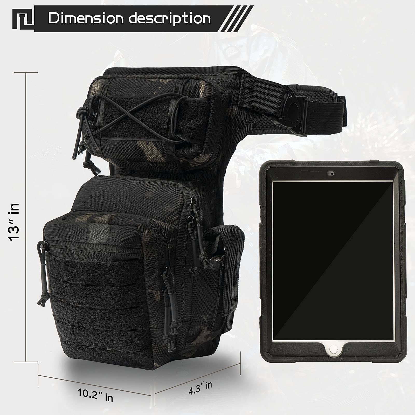 Drop Leg Bag for Men Thigh Pack Pouch