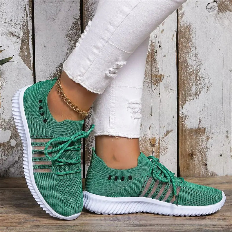 Breathable Lace-up Sneakers for Running & Casual Walking