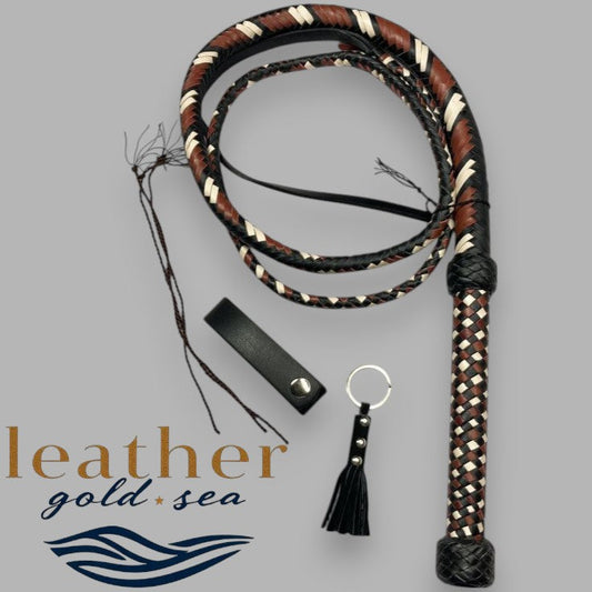 Premium Handmade Bullwhips – Genuine Leather, 16-Plait Craft