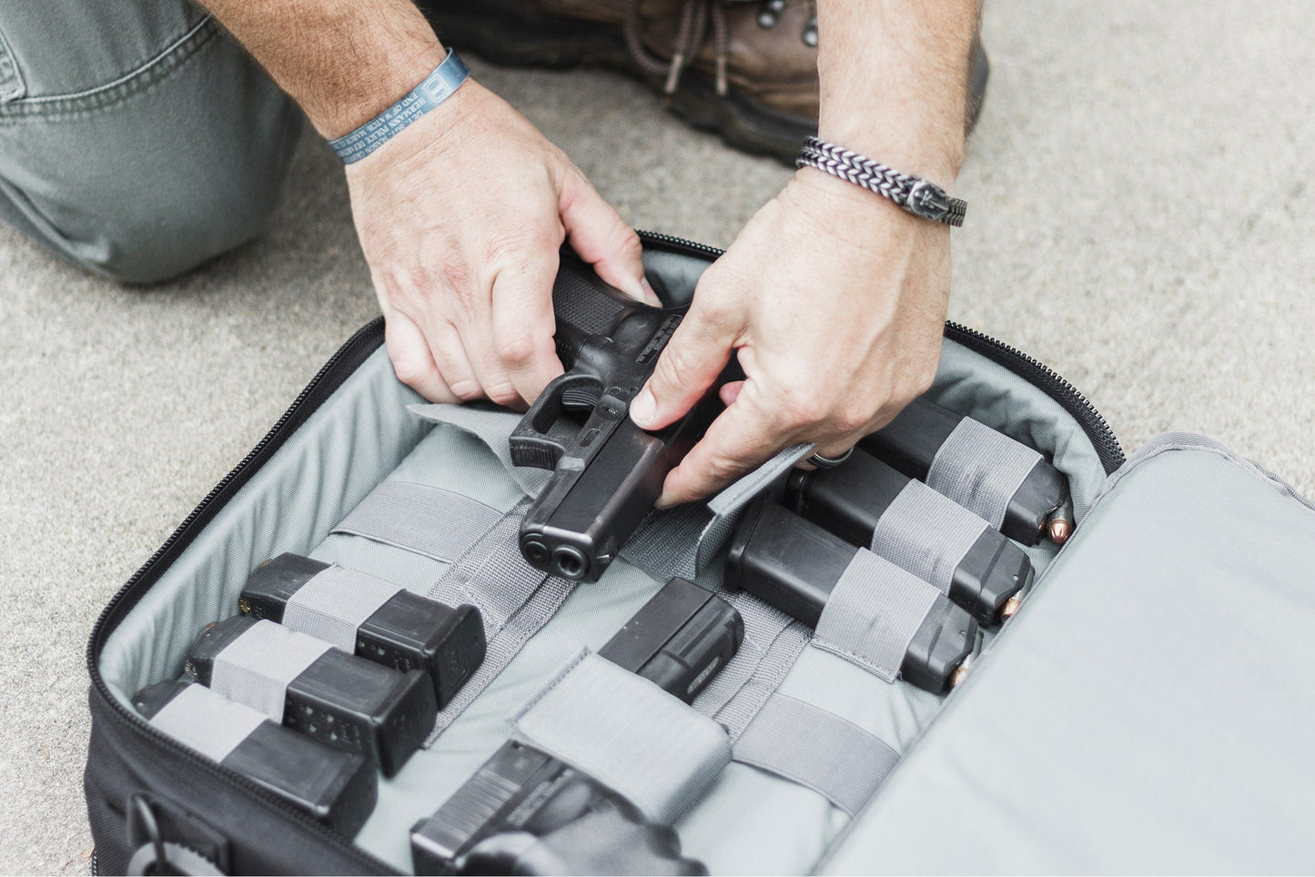 Four Gun Pistol Pack, Range Bag