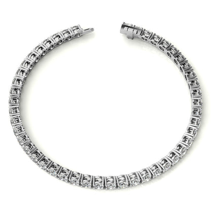 6.5 CTW Lab Grown Diamond (G/VS) Tennis Bracelet in Choice of 14k White or Yellow Gold - AGI Certified