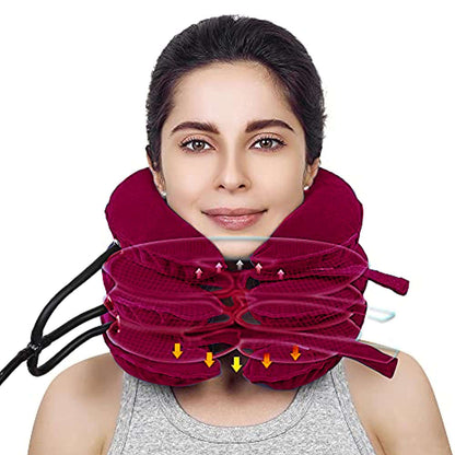 Cervical Traction Device Neck Support Pillow Adjustable Neck Stretcher