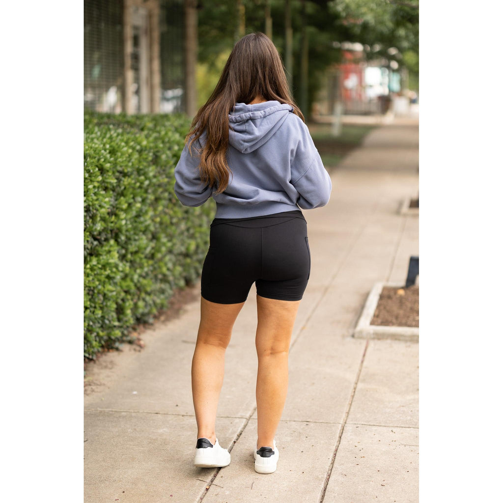 Taylor - Fold Over Biker Shorts