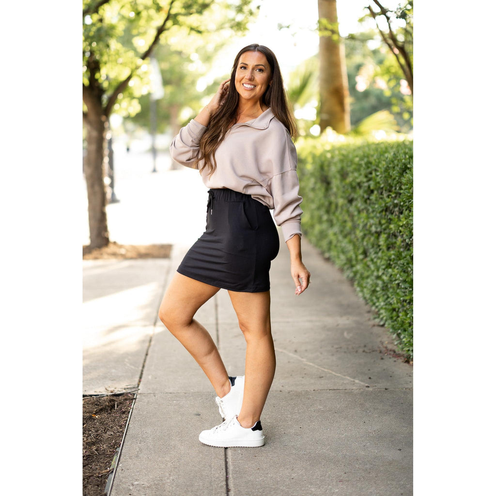 Kristina BLACK Jogger Skirt