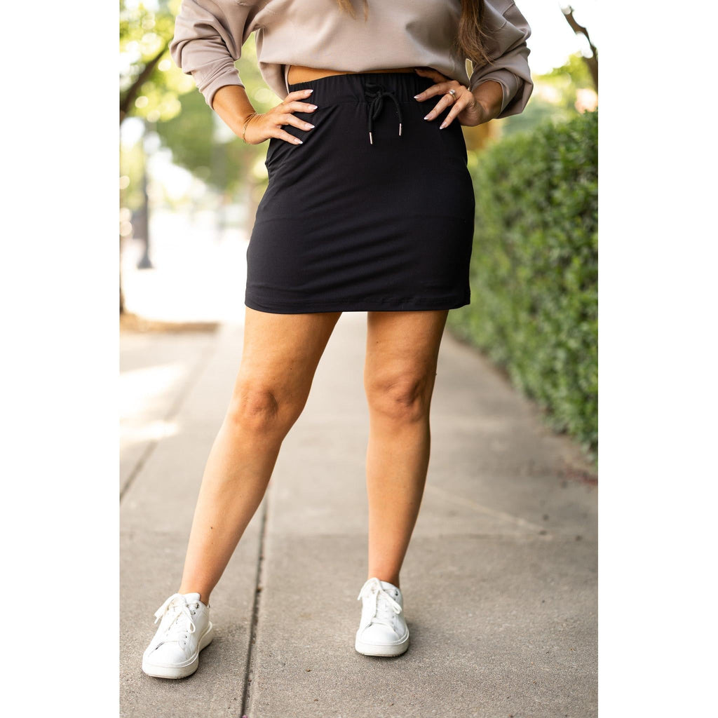 Kristina BLACK Jogger Skirt