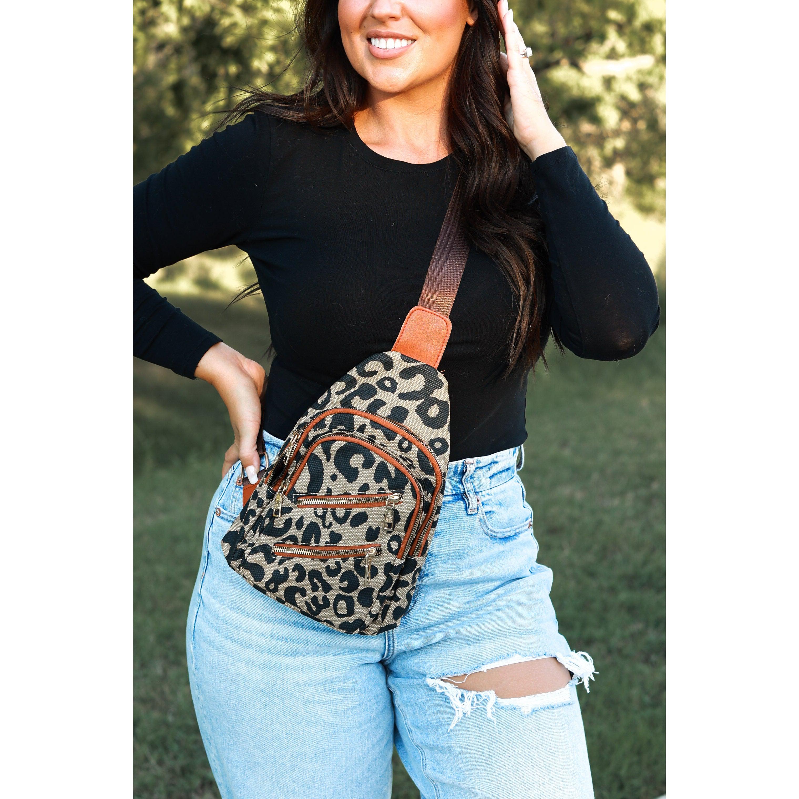 Carina Leopard Sling Bag