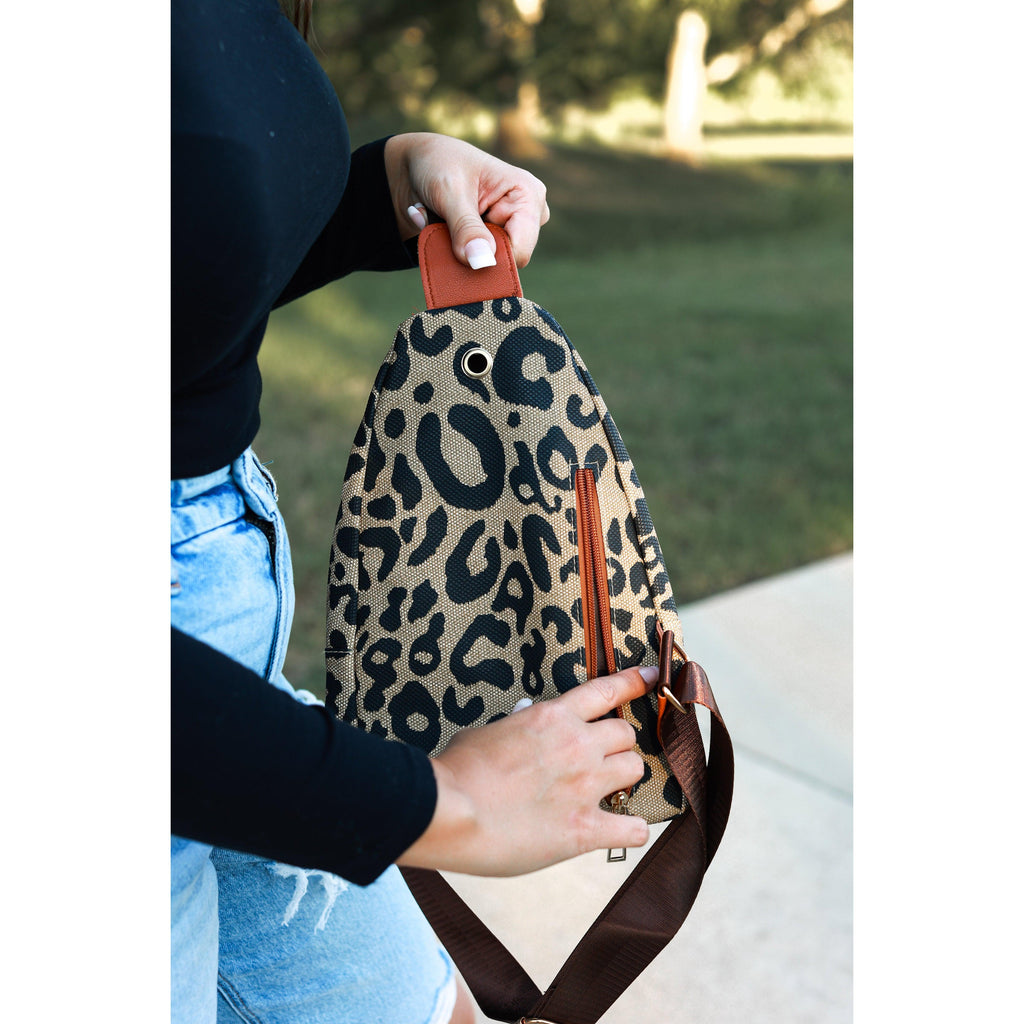 Carina Leopard Sling Bag