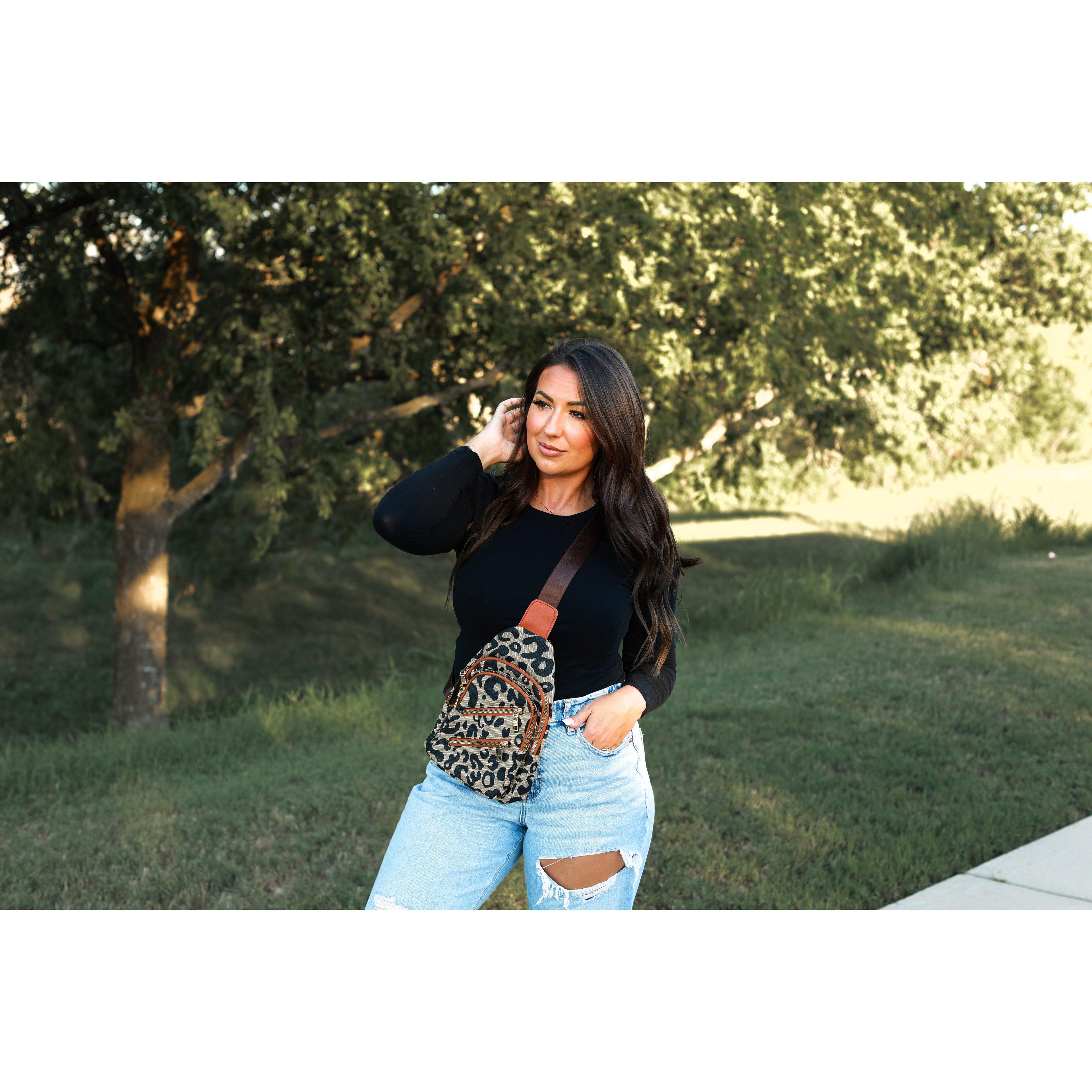 Carina Leopard Sling Bag