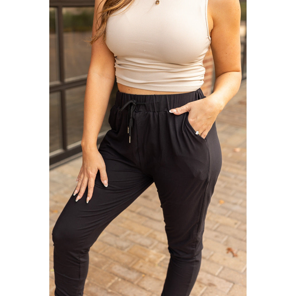 Reagan - Black Joggers