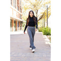 Cassie - 30  CHARCOAL Bootcut Leggings with Pockets