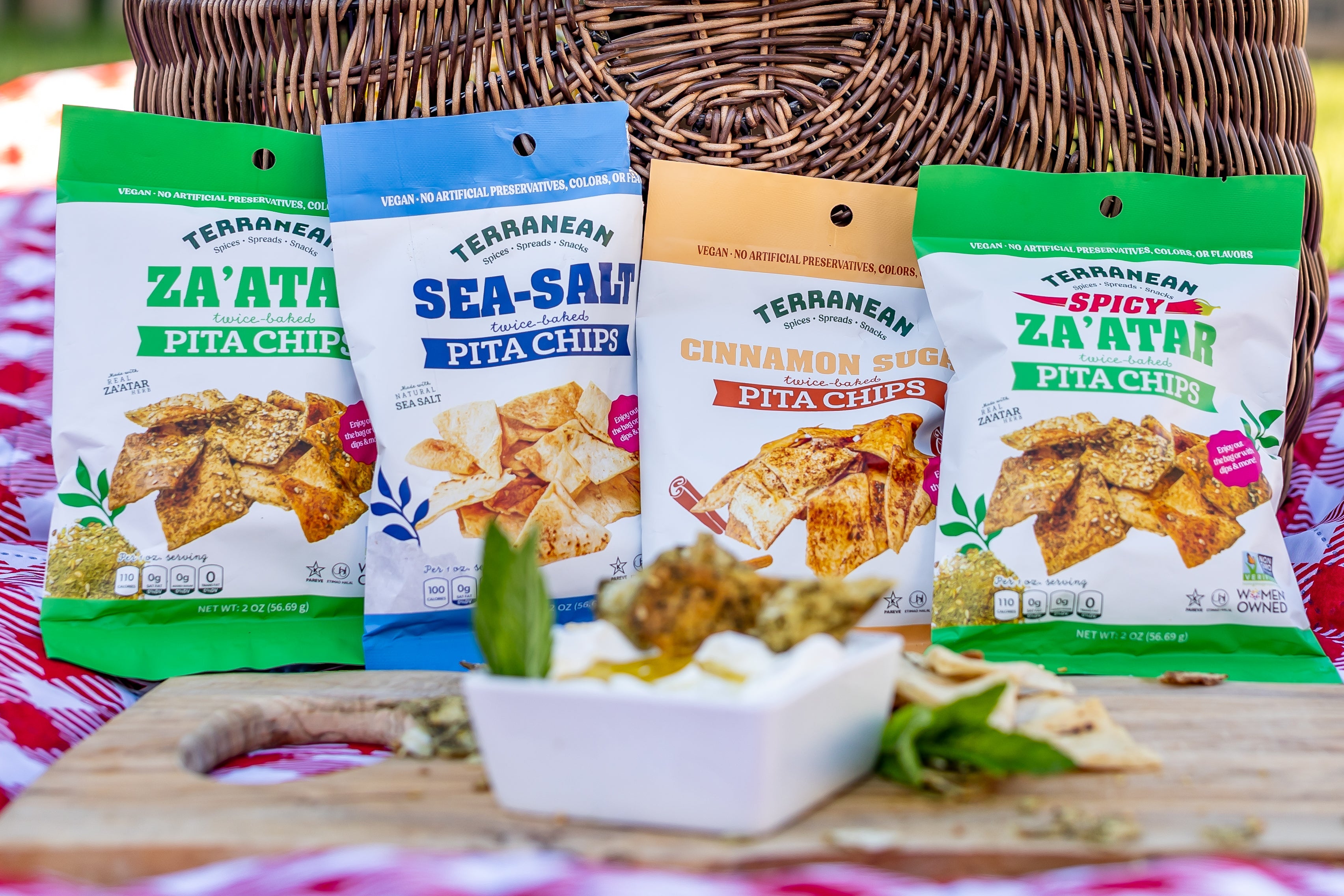 14 Pack of Pita Chips (2 oz.) - Choose your flavor