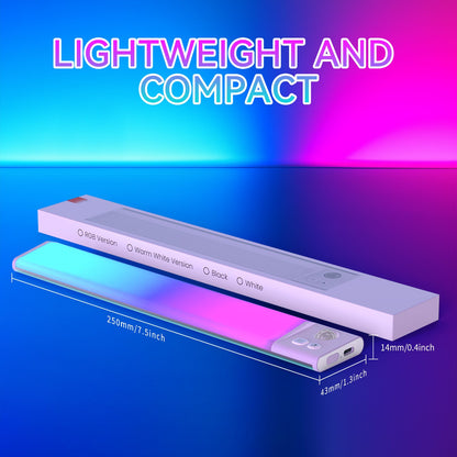 LED Under Cabinet Lighting Hardwired, Smart Adjustable White and RGB Dimmable Lights for Under Cabinets in Kitchen, Compatible with Alexa Google