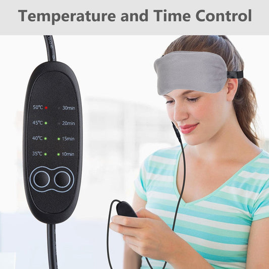 Lavender Hot & Cold Compress Sleep Eye Mask – Blackout & Eye Fatigue Relief