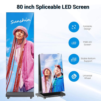 80-Inch Commercial Ultra-High Resolution LED Digital Advertising Signage Display (SAK50816)