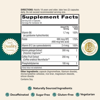 NEURIVA Brain Health Ultra Mental Alertness Supplement 60 Capsules