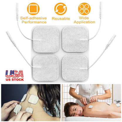 4Pcs Reusable Replacement Electrode Pads