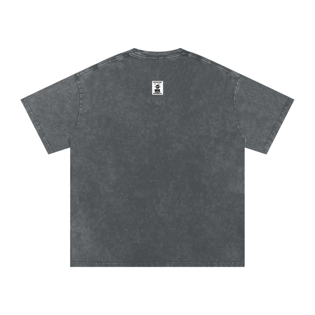 Maneater - Snow Washed Oversized Cotton T-Shirt