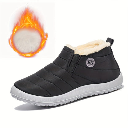 Chic Women's Winter Waterproof Comfort Plush Lined Warmth Ankle Boots