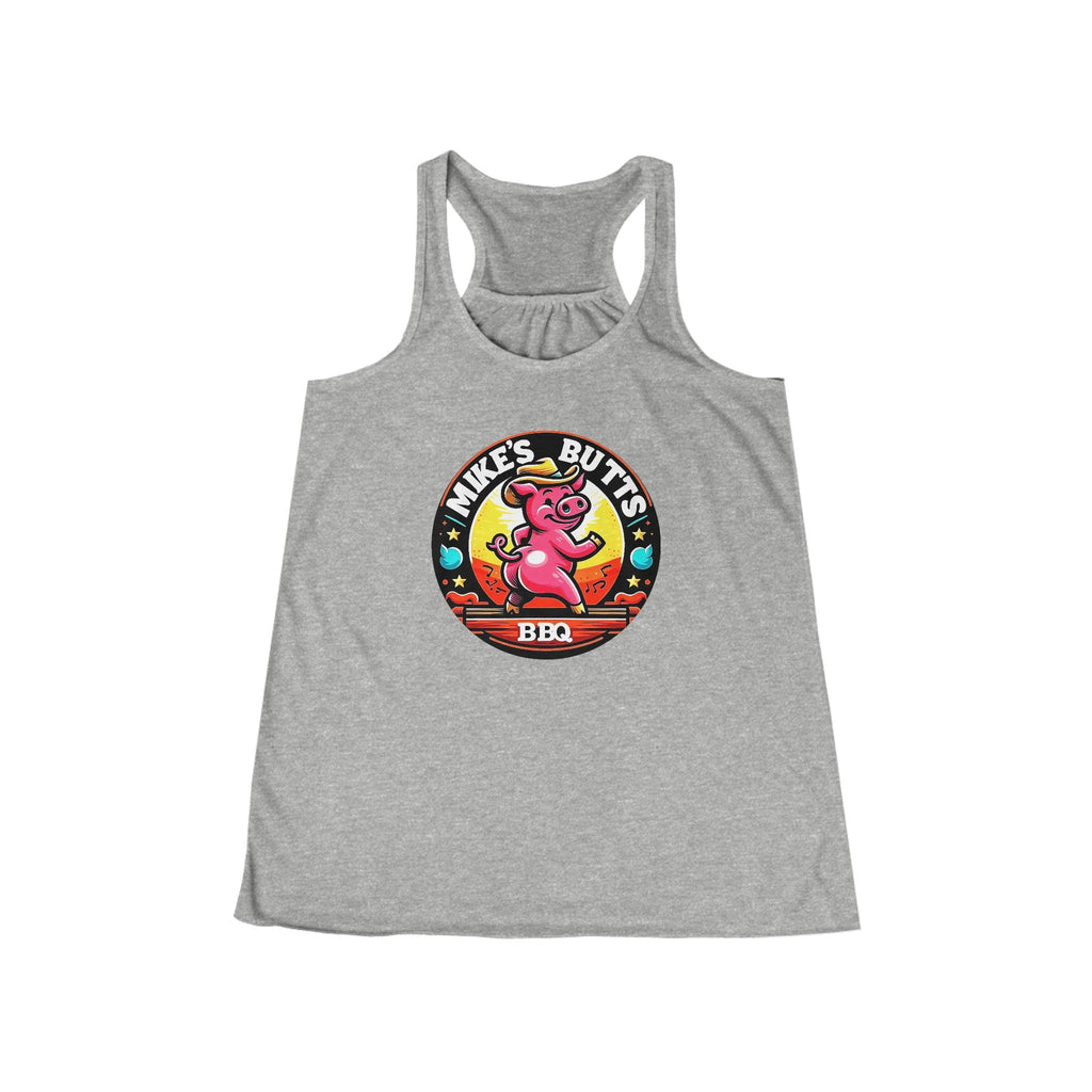 Playful BBQ Tank Top for Women, Fun Flowy Racerback, Summer BBQ Party Shirt, Flirty & Comfortable, Gift for BBQ Lovers