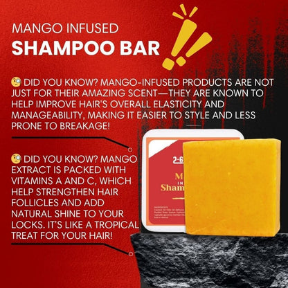 Mango Shampoo Bar for Waves, Curls & Coarse Hair