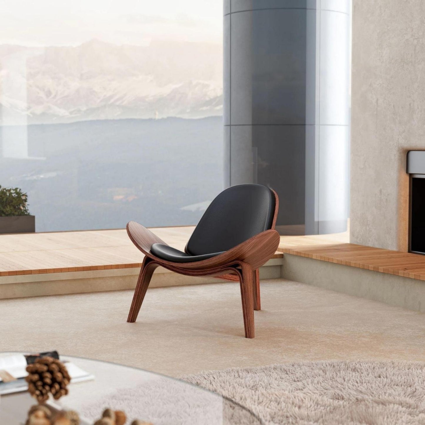 Vegan Leather Vigore Lounge Chair