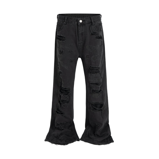 DARK DESTROYED DENIM