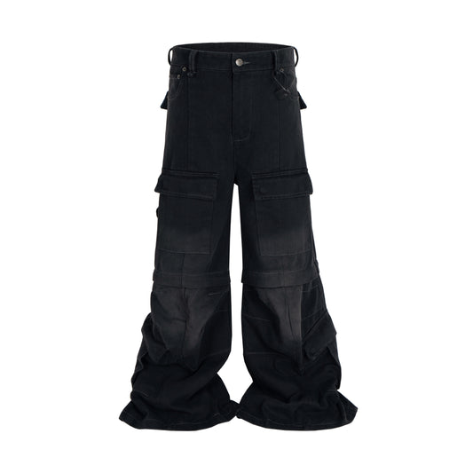 NOIR CONVERT CARGO DENIM