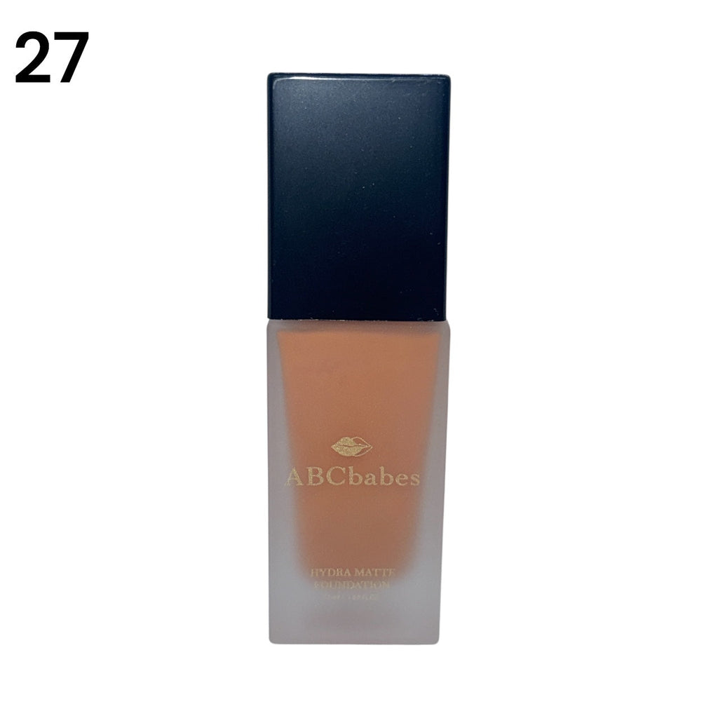 ABCbabes #27 medium neutral golden beige shade hydra matte foundation