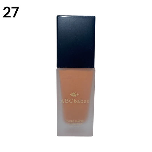 ABCbabes #27 medium neutral golden beige shade hydra matte foundation
