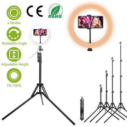 10in LED Adjustable Selfie Ring Light