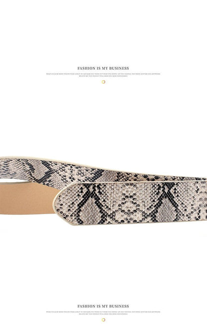Needle-free Round Buckle Leisure Women's Belt Youth Fashion Wide Belt