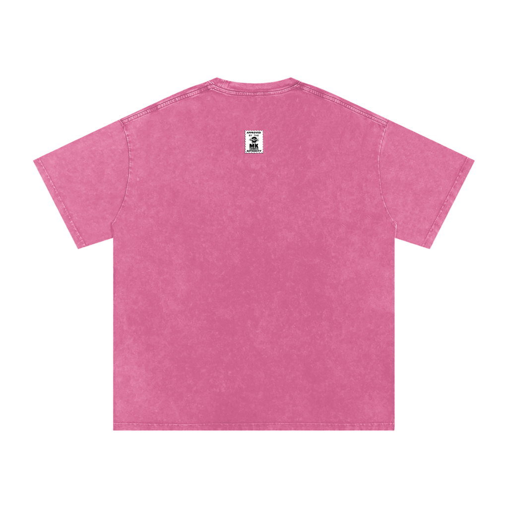 Maneater - Snow Washed Oversized Cotton T-Shirt