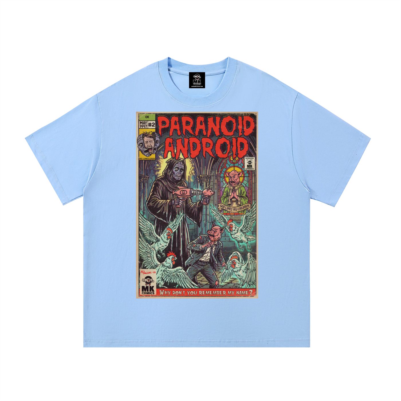 Paranoid Android - SIZE UP 1 SIZE - Essential Cotton T-Shirt