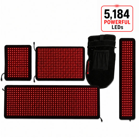Red Light Pain Relief & Recovery Support Kit – 5 Powerful Devices 5,184 Total LEDs