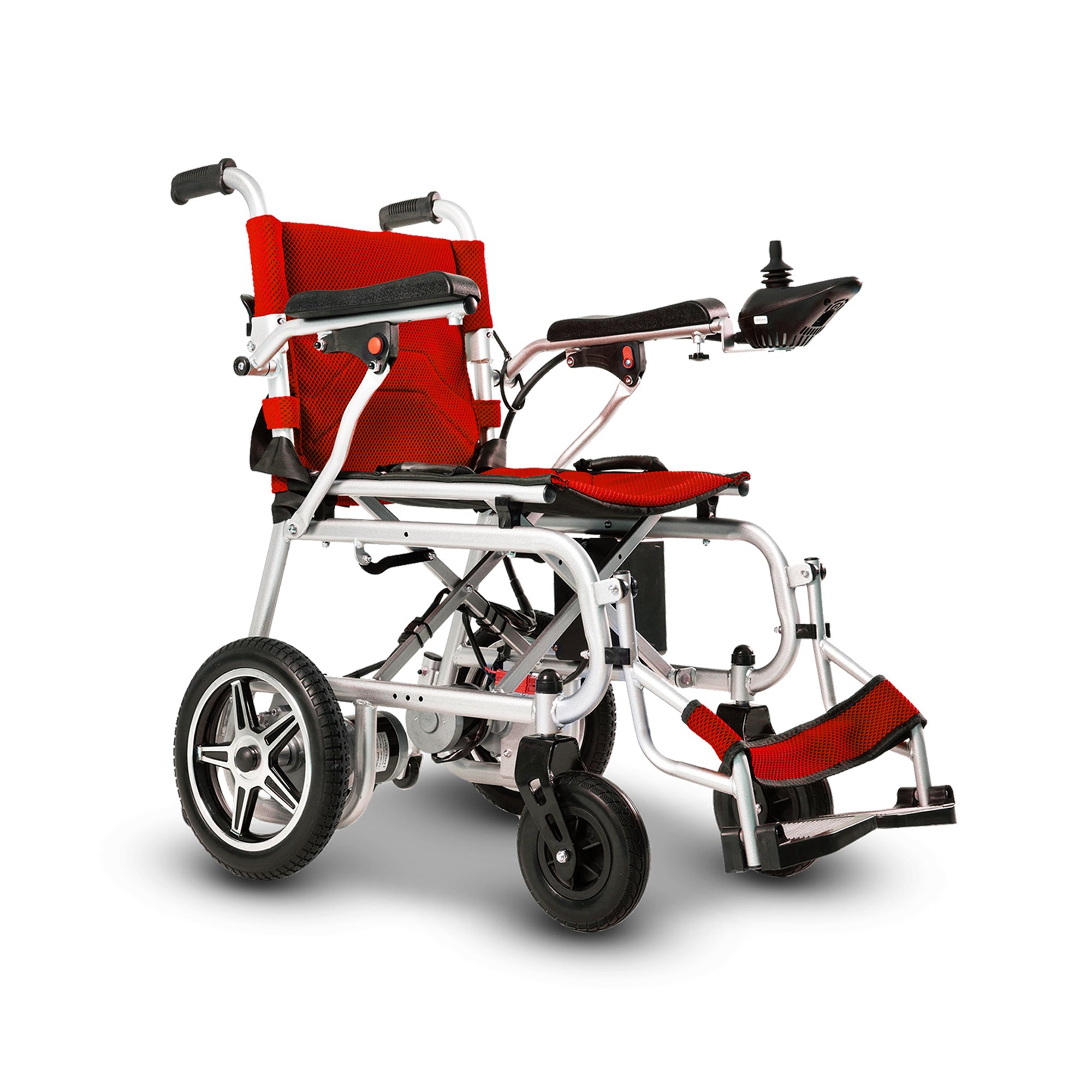 ARTEMIS PRO (Red)-Lightweight Foldable Electric Wheelchair 500W -12 miles