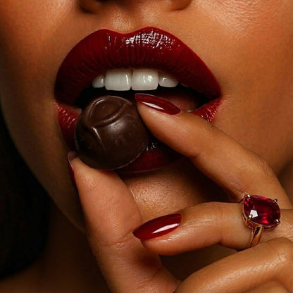 Andy Anand Belgian Dark Chocolate Cherry Cordials, 48 pc – Vegan Gift Box, Rich Liquid Center, 60% Cocoa Butter, Birthday & Valentine's Gift