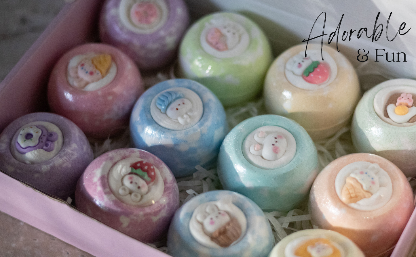 EvolutionUSA 12pc Bloom Bath Bombs with Toys