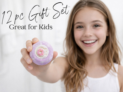 EvolutionUSA 12pc Bloom Bath Bombs with Toys