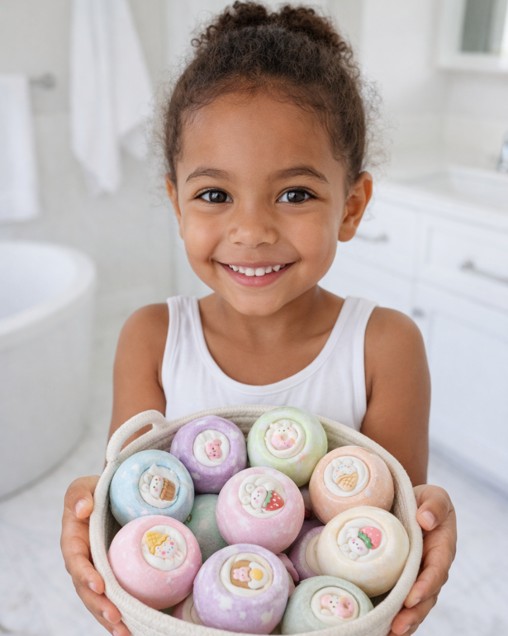 EvolutionUSA 12pc Bloom Bath Bombs with Toys, Adorable Girl Bath Bomb Set, Bubbly Kids Bathbombs, Fizzy Bath Ball, Kids Bath Bombs for Girls, Childrens Bath Bomb Set Easter, Valentines Gift