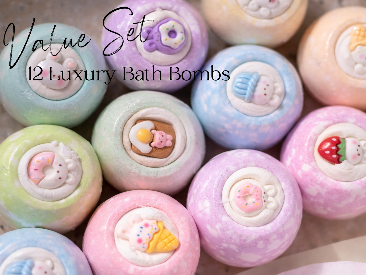 EvolutionUSA 12pc Bloom Bath Bombs with Toys